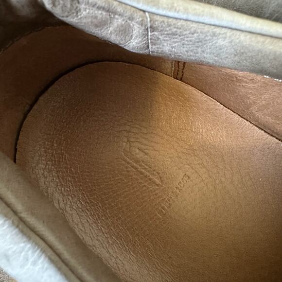 FRYE Walker Sneakers Gray Leather Lace Up Low Top Comfort Grunge - Picture 10 of 12